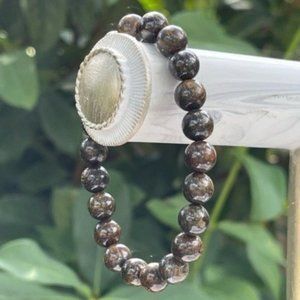 8mm Bronzite Chakra Stretch Bracelet